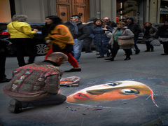 Looking into the lens