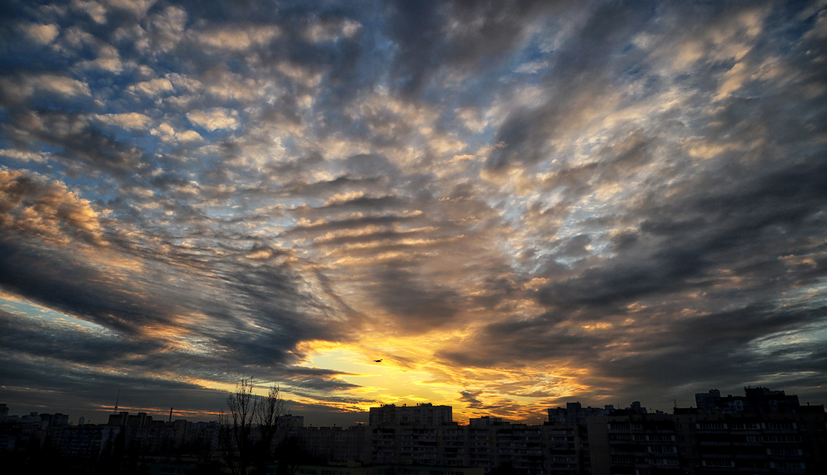Захід сонця з мого балкона.