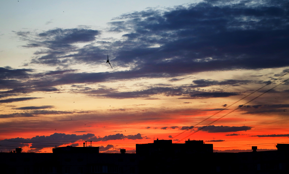 Захід сонця з мого балкона.