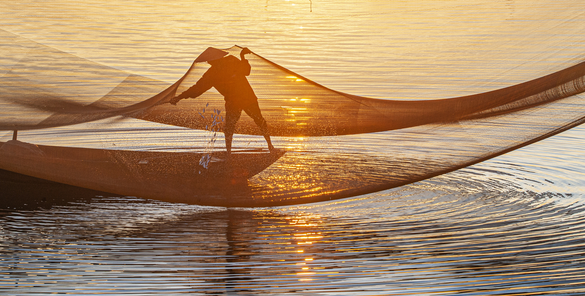 Morning fishing net 0518