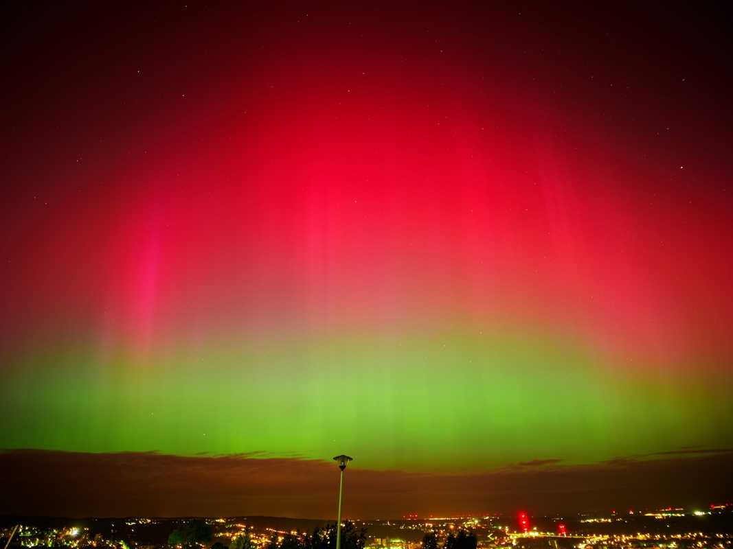 Aurora borealis in Poland