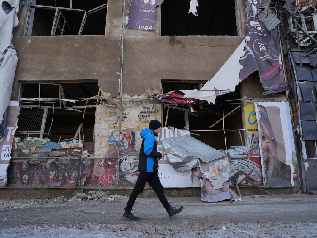 Пошкодження в центрі міста