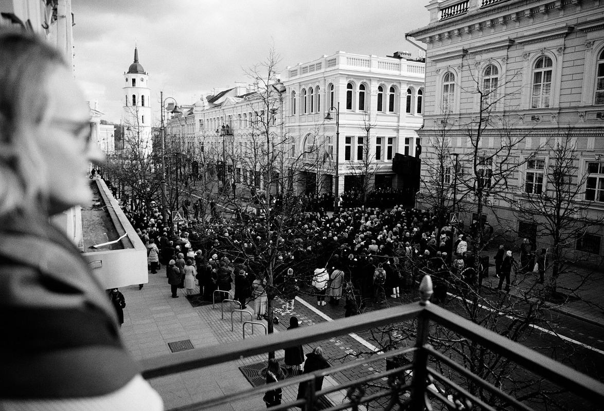 Funeral of theater director R.Tuminas