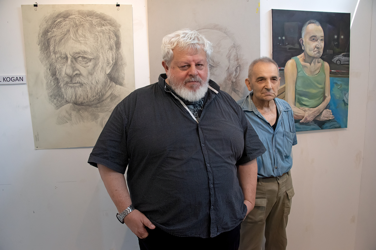 At the vernissage once