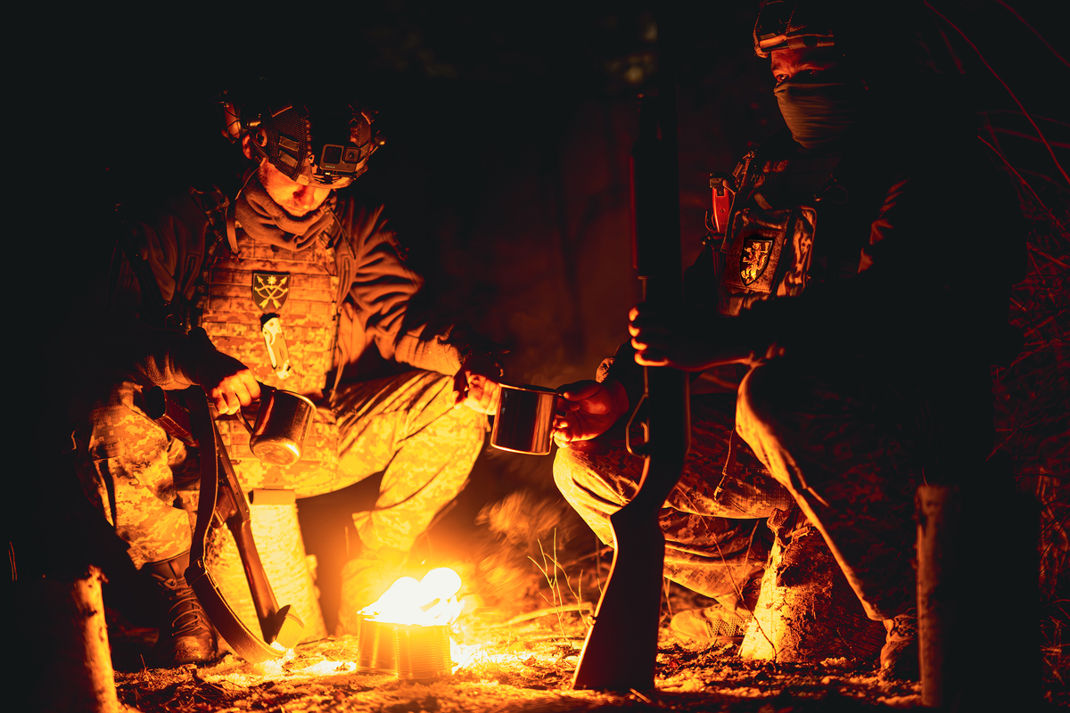 Відпочинок перед боєм.