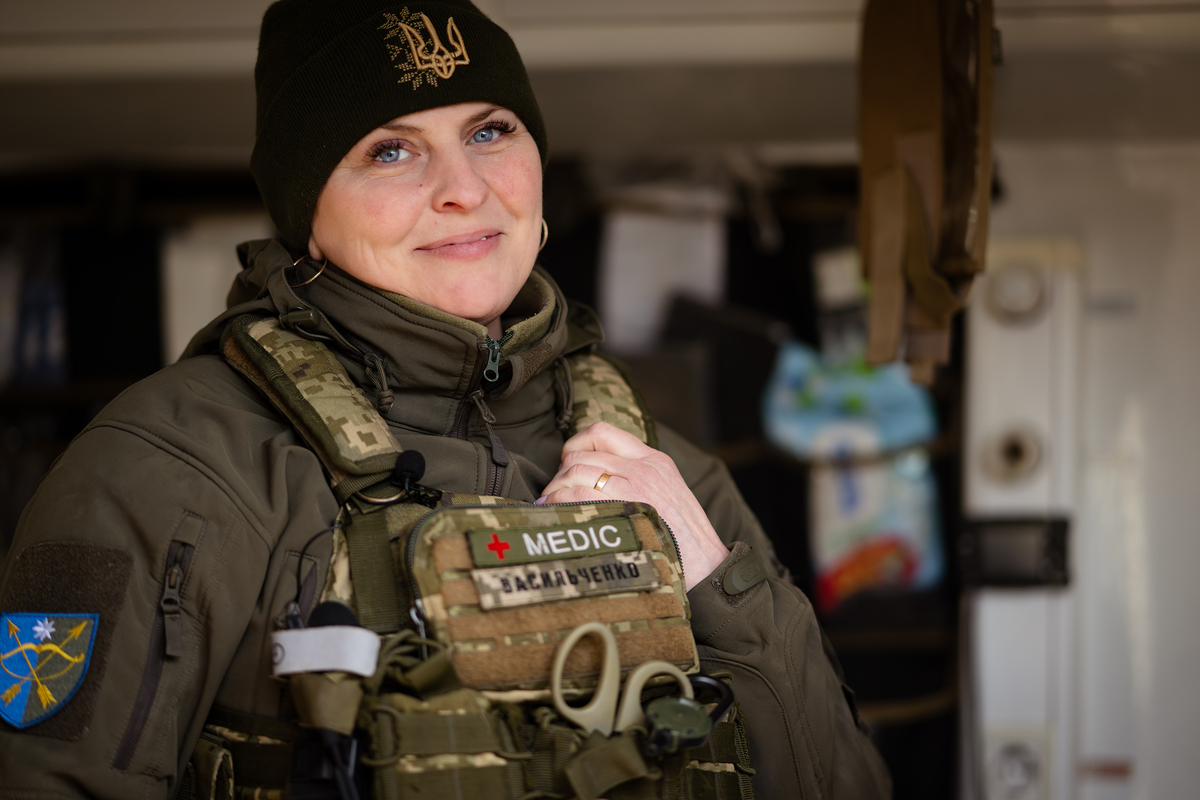 Галина Васильченко, фельдшер медичного пункту 1-го механізованого батальйону 23 ОМБр.