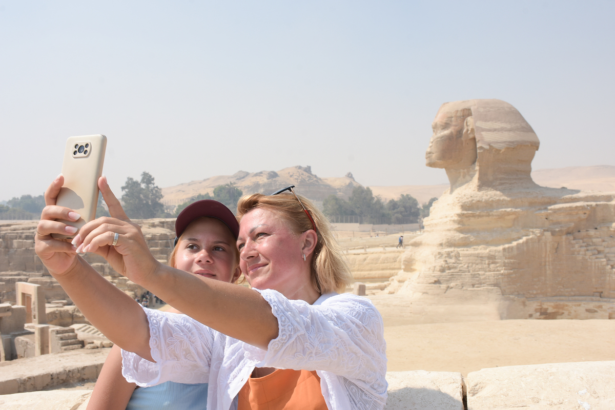 Photo with the sphinks