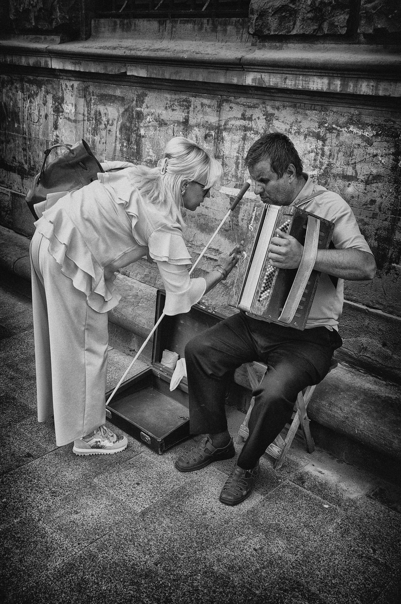 Підтримка сілпого музиканта