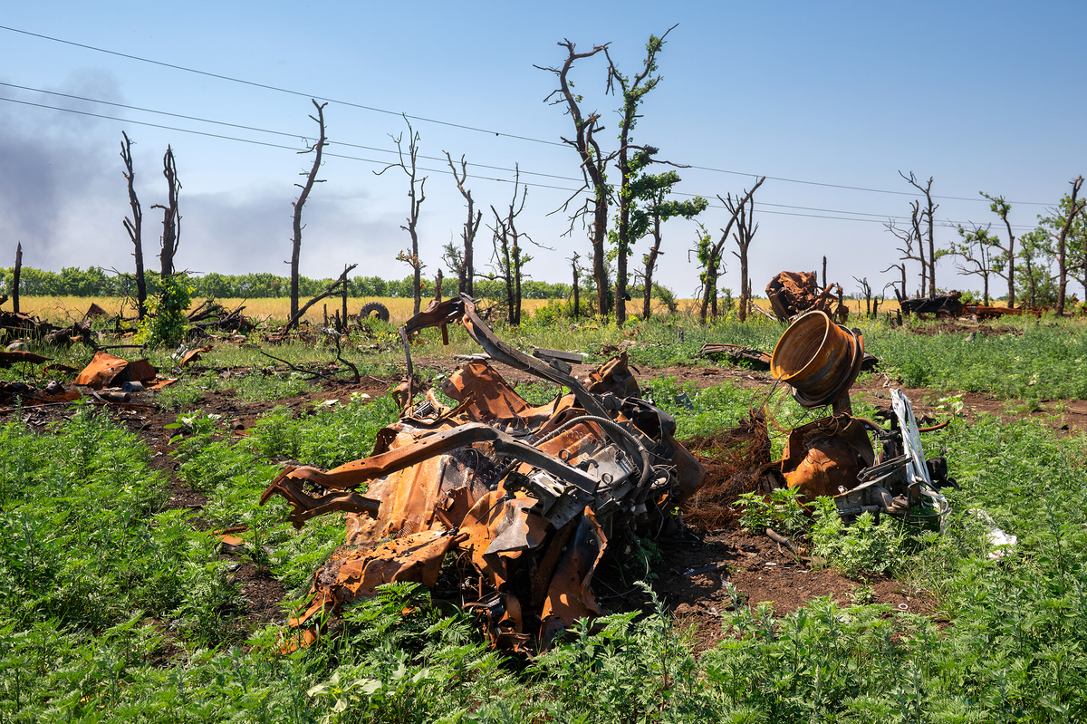 military field landscape
