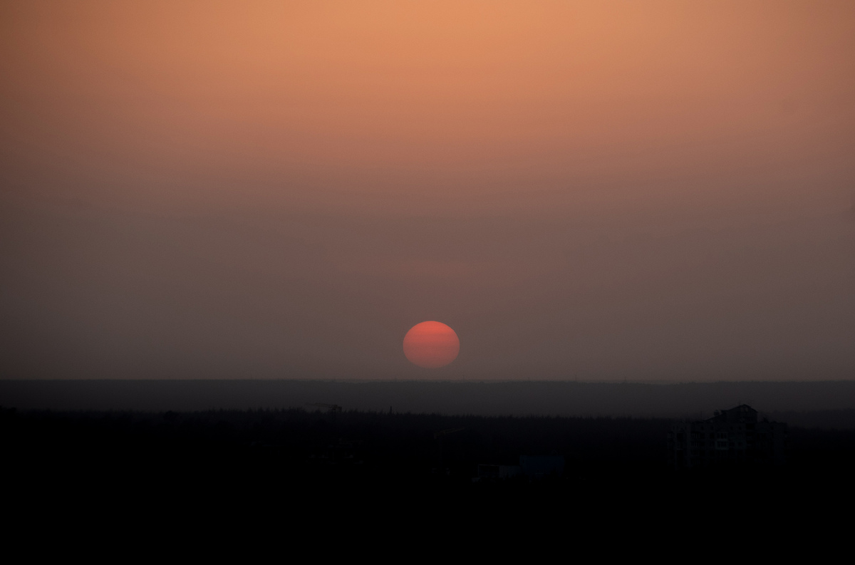 Захід сонця в останній день літа