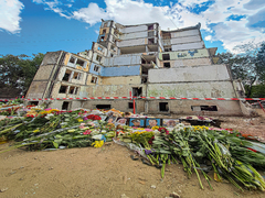 Kyiv. The site of the Russian crime. People's Memorial.
