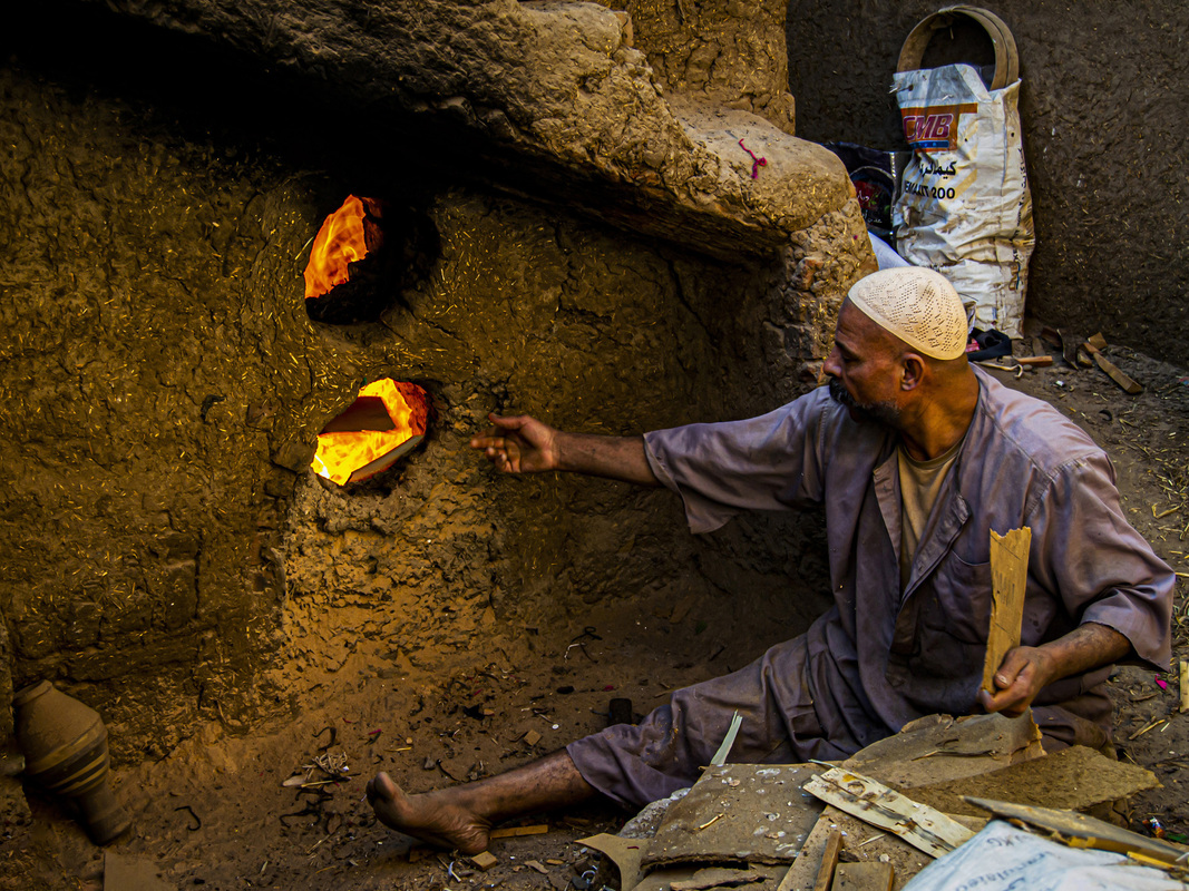 واقد نار الفرن