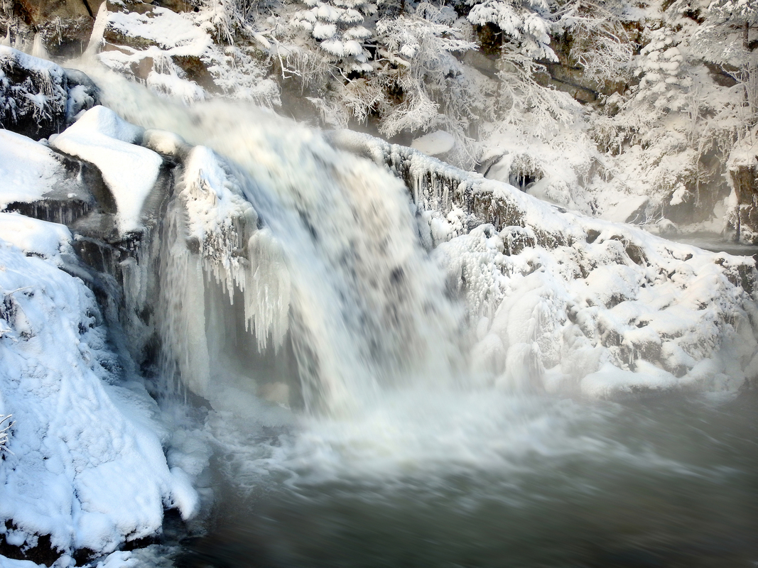 Winter waterfall
