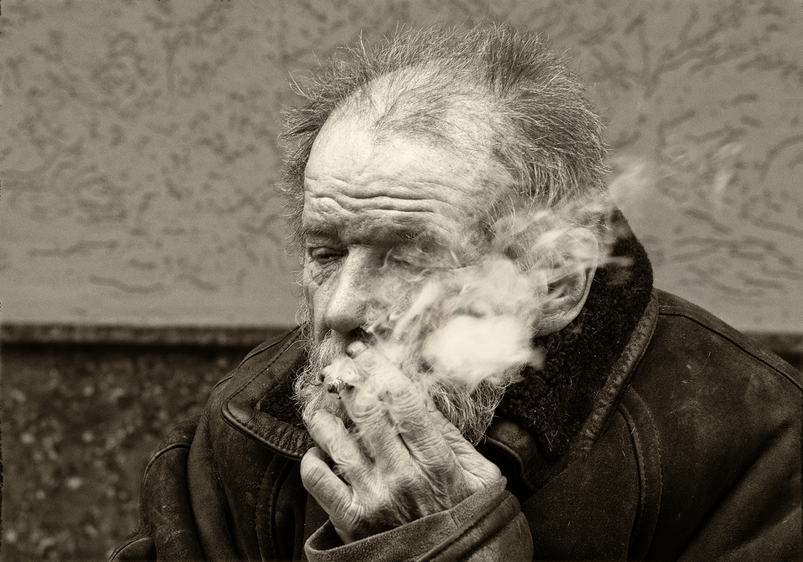 Life is carried away by smoke