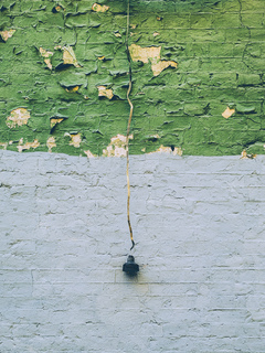 There is no light because the bulb is broken.