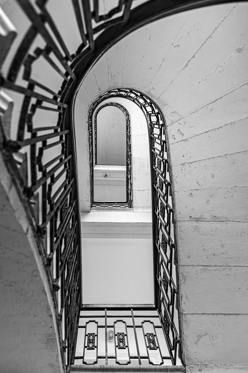 Staircase from below