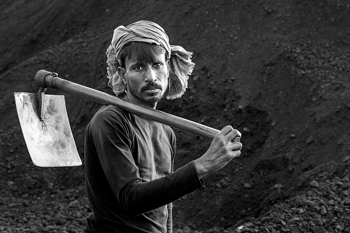 Mohammad Ali Salim / Coal Worker With Shovel 0702 Mohammad Ali Salim / Coal Worker With Shovel 0702