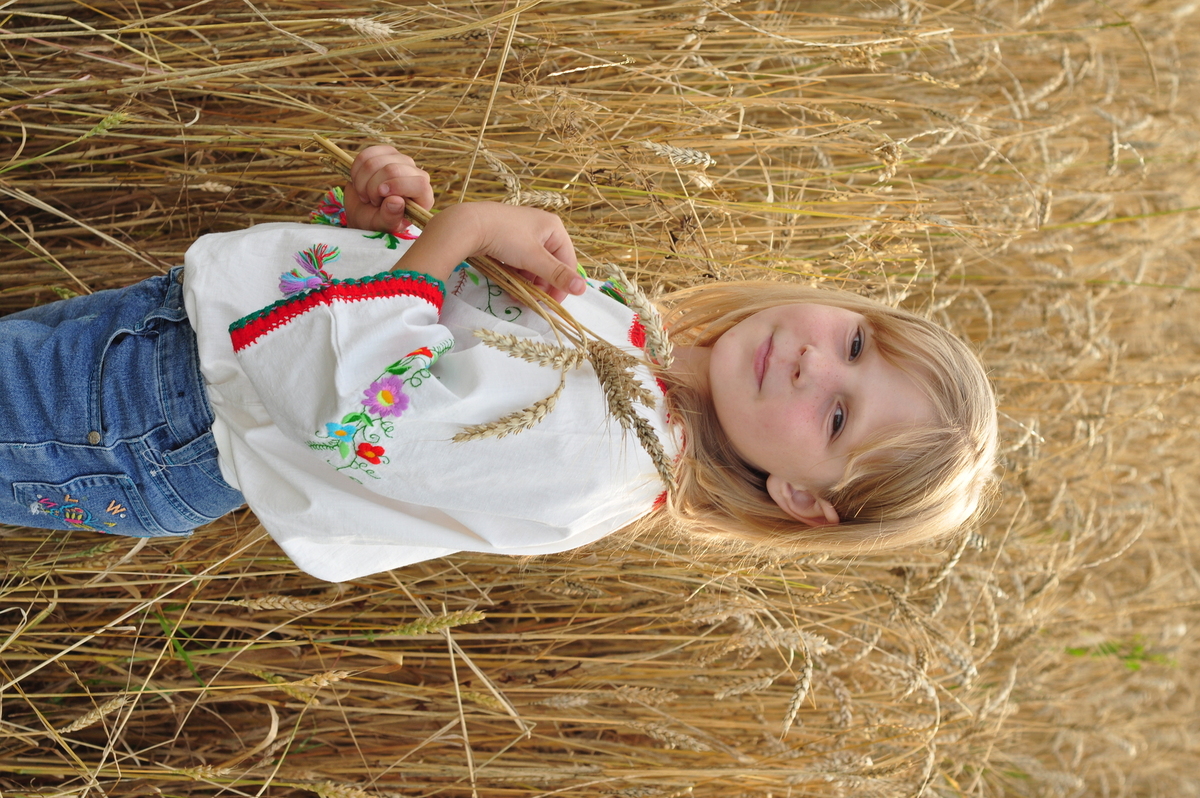 Дівчинка з колосками