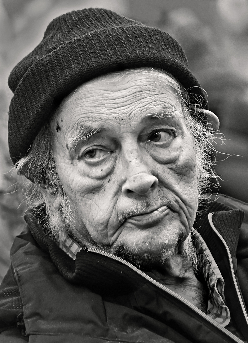 Face of an elderly man