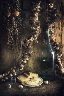 Still life with garlic