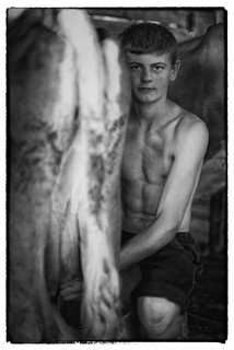 Portrait of a young shepherd