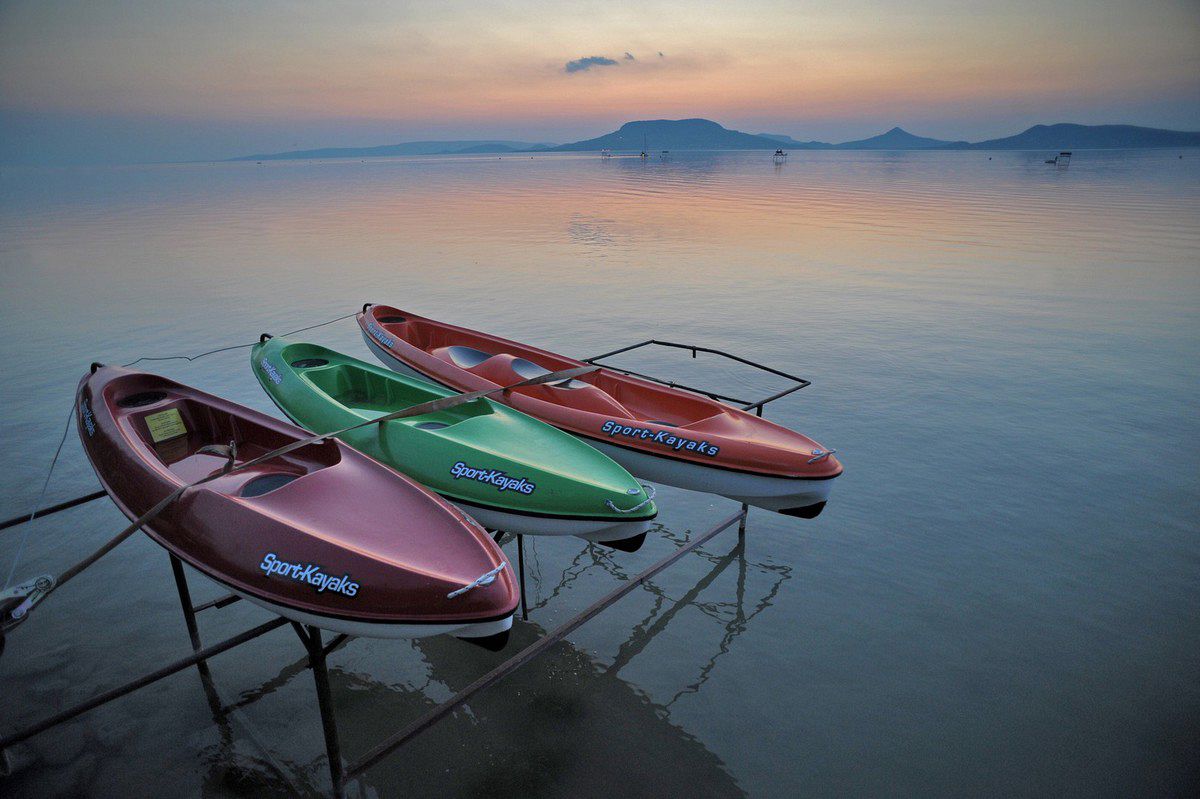 Boats on Lake Balaton