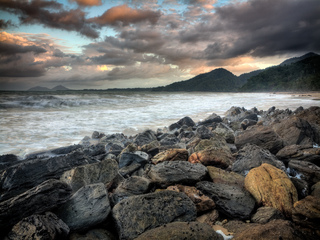 Stormy evening Brookes Beach