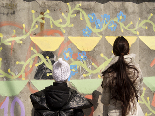 Квітковий орнамент (акція Малюють всі _ стадіон Старт)