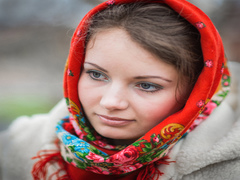 Сельская красавица