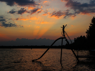 Захід соцня (озеро Світязь)