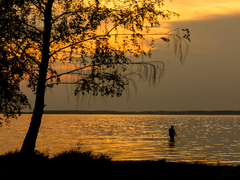 Захід сонця (озеро Світязь)