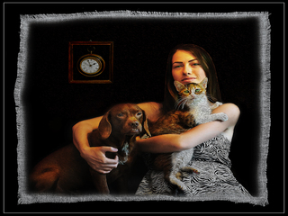 Portrait in the interior