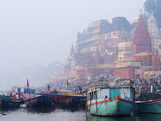 Holy city Benares,Ganges river,India