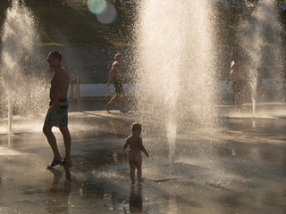 летний фонтан