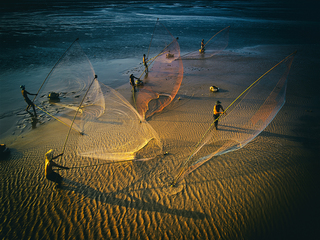 Fishing early morning