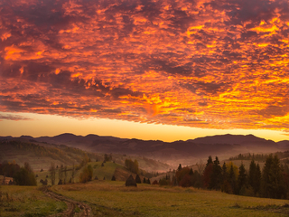 Палаюче небо Закарпаття