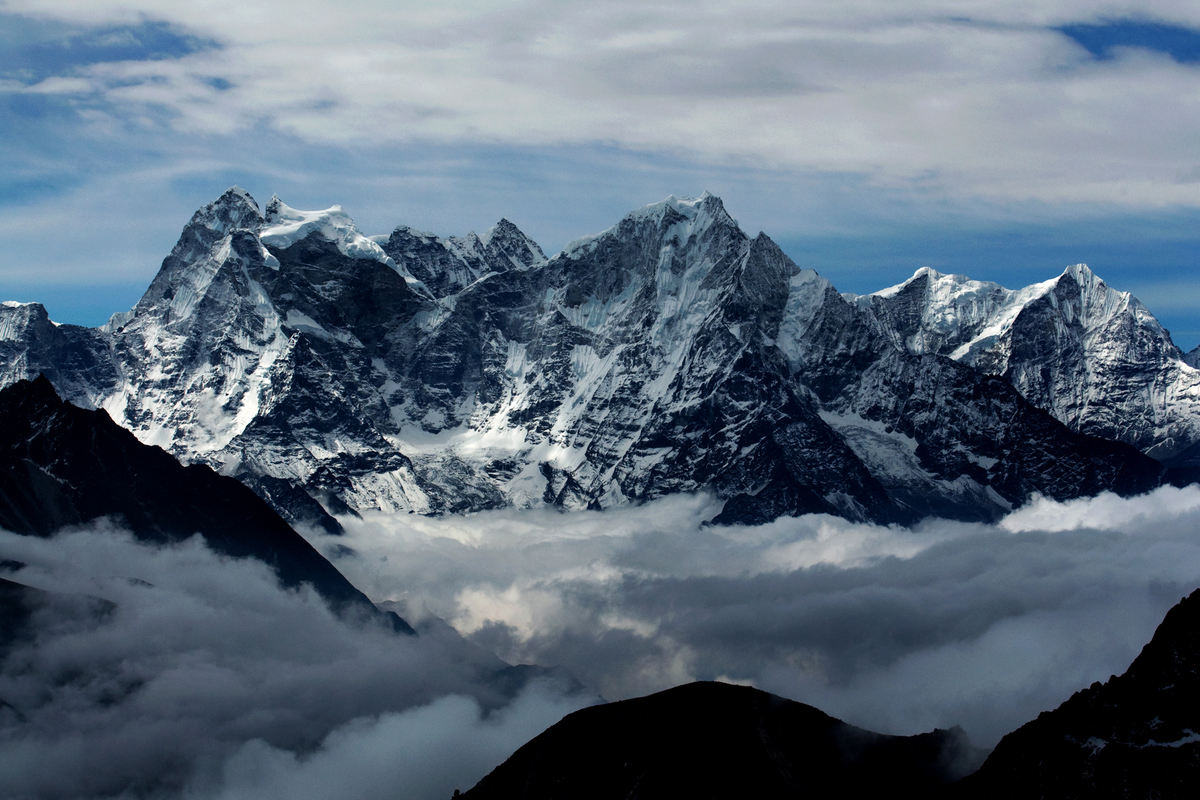 clouds over the mountains 03