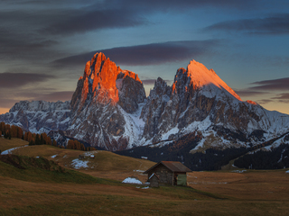 Alpine sunset.