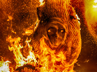 Обжиг скульптуры на фестивале СЕРЦЕ ВЕЛИКОЇ СКІФІЇ