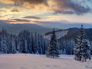 зима на закарпатье