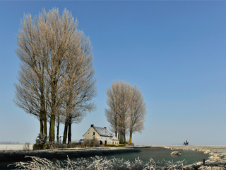 Isendica met fietser