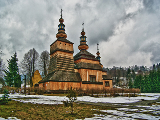 Українська лемківська церква в Польських Бескидах