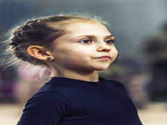 Портрет юной гимнастки