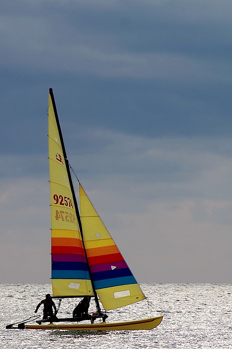 Sailing catamaran
