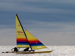Sailing catamaran