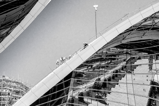 Baku, the boulevard near the Caspian Sea