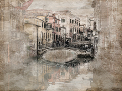 Vintage venice bridge