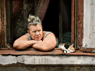 Evening by the window