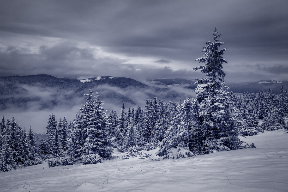 Зима в горах