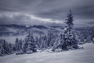 Зима в горах